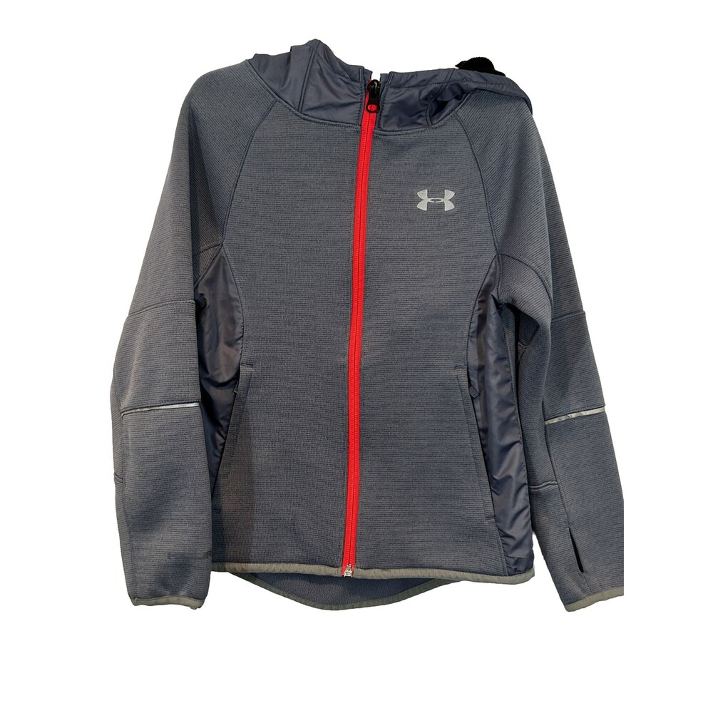 Under Armour Girls ColdGear Storm Fit Hooded Jacket - Size XS Loose Fit